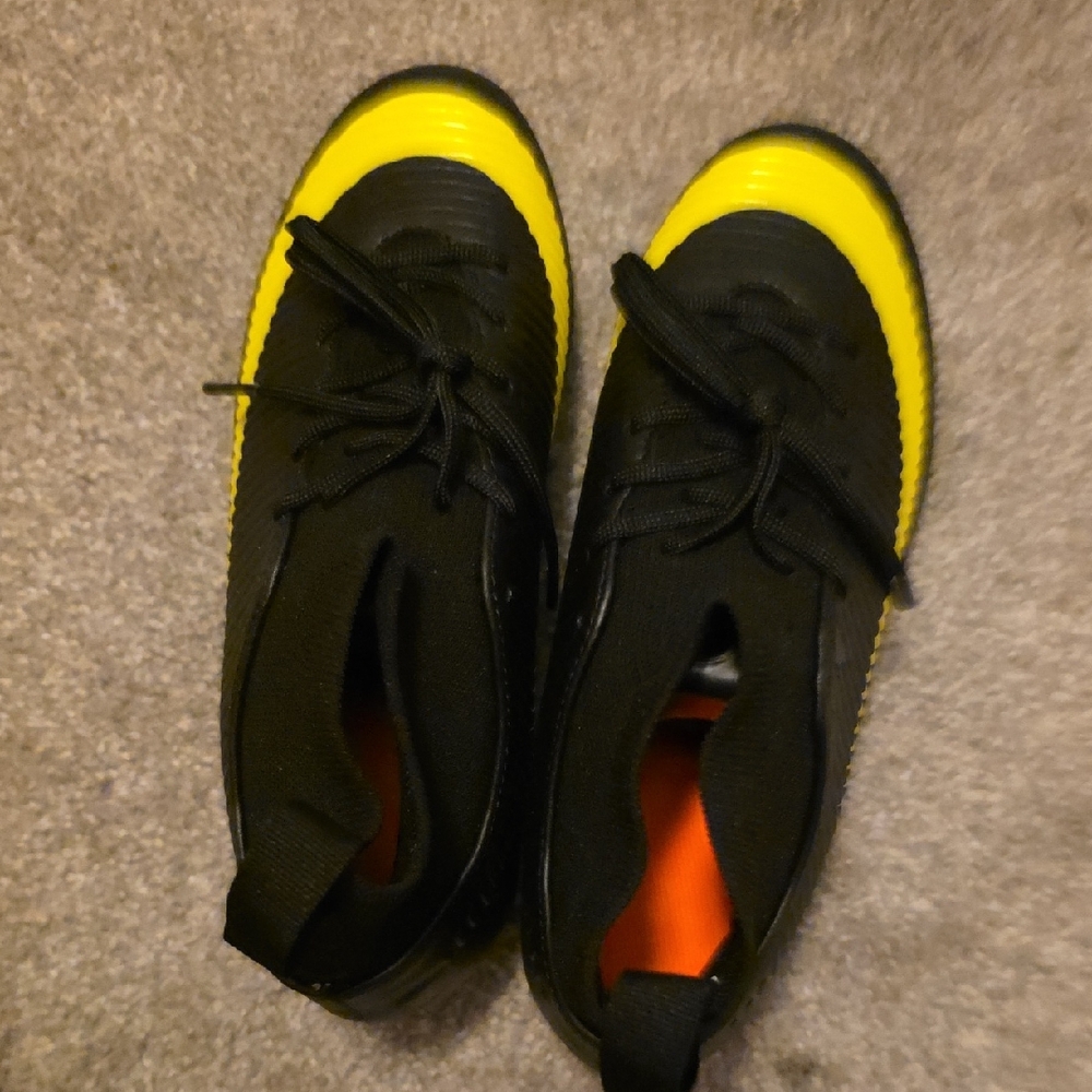 Kids Black and Yellow Sneakers